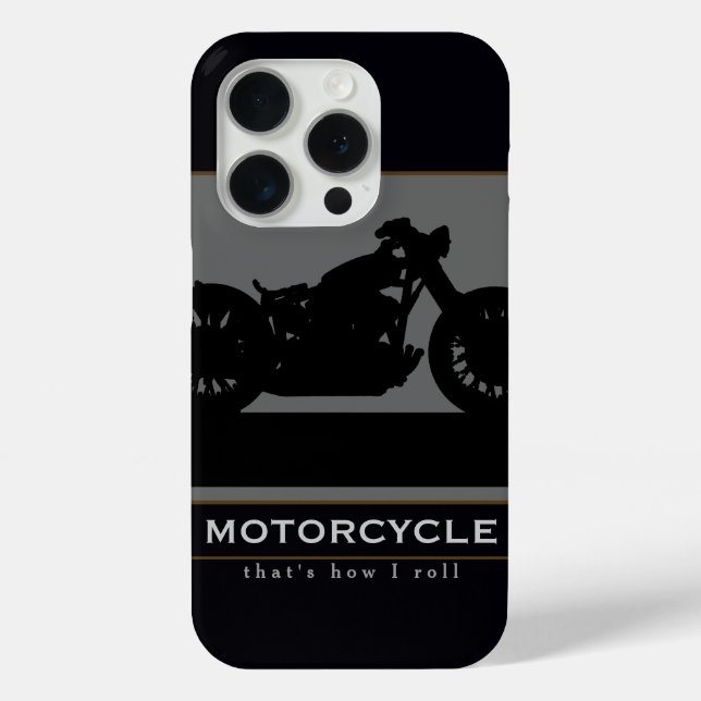 Black Motorcycle Case-Mate iPhone Case (Back)