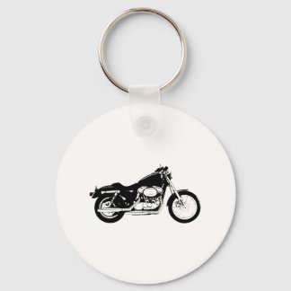 Black Motorcycle Key Ring
