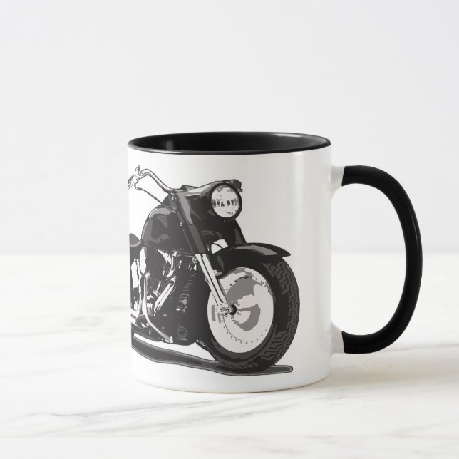 Black motorcycle mug (Right)