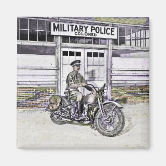 Black Motorcycle Police ww2 Magnet