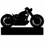 Black Motorcycle Standing Photo Sculpture<br><div class="desc">A dark sculpture to decor your room or office. A great product you will only find here at Mixed World Zazzle store.</div>