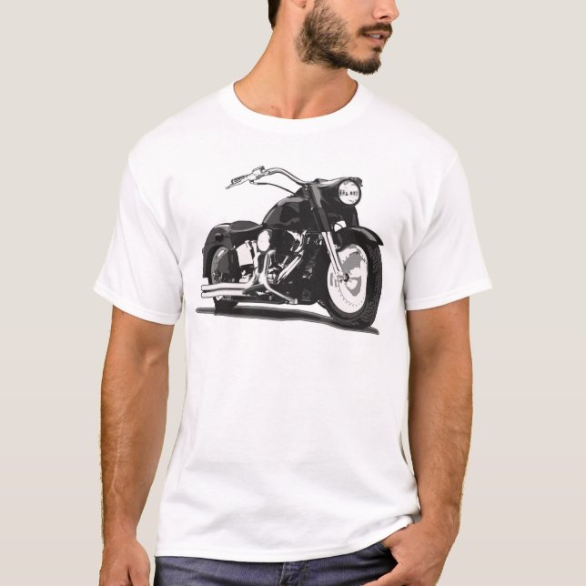 Black motorcycle T-Shirt (Front)