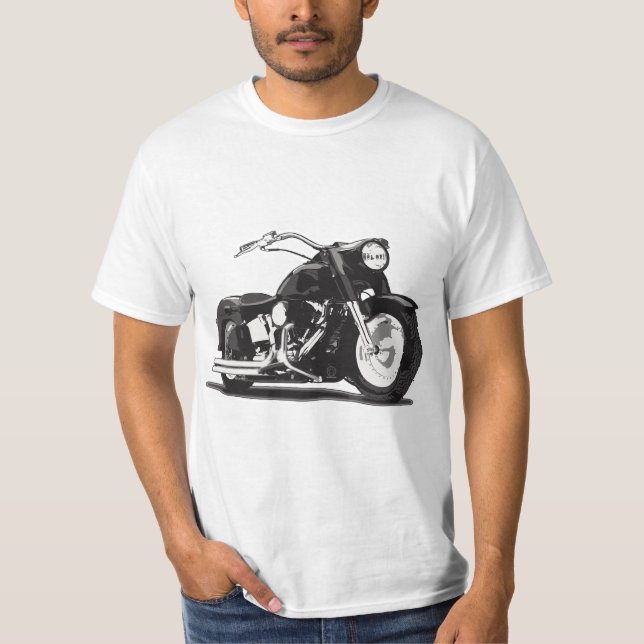 Black motorcycle T-Shirt (Front)