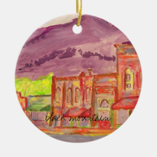 black mountain art design ceramic tree decoration