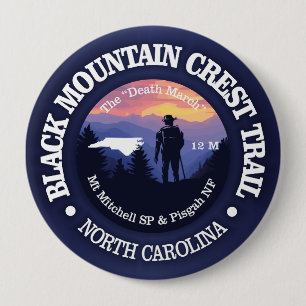Black Mountain Crest Trail (rd2) 10 Cm Round Badge