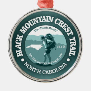 Black Mountain Crest Trail (T) Metal Tree Decoration