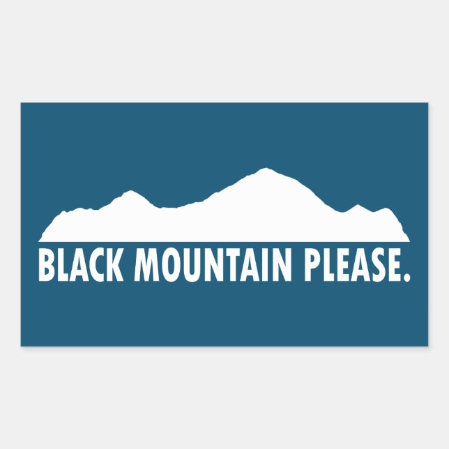 Black Mountain New Hampshire Please Rectangular Sticker (Front)
