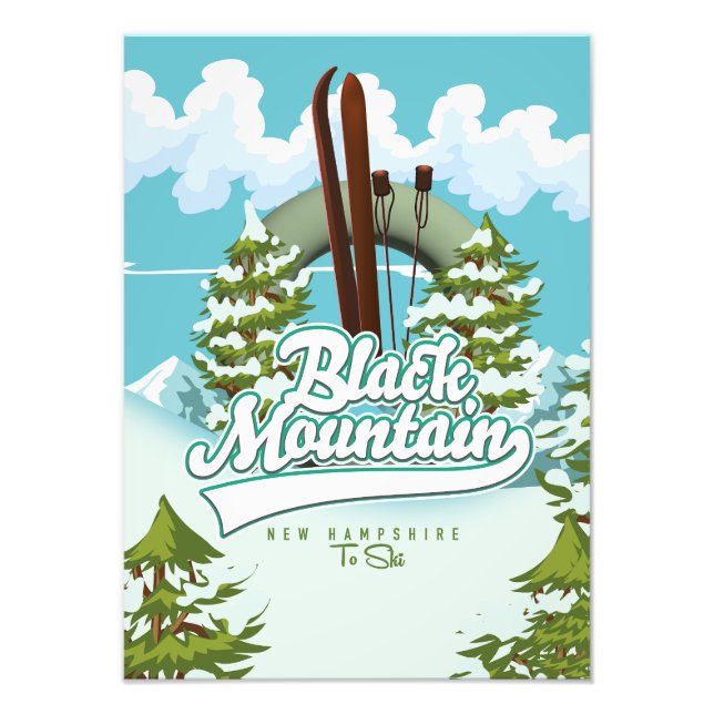 Black Mountain New Hampshire Ski poster (Front)