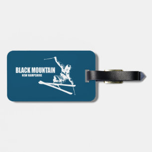 Black Mountain New Hampshire Skier Luggage Tag