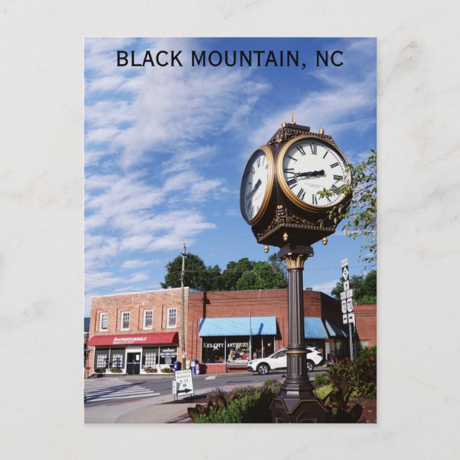 Black Mountain North Carolina Travel Photo Postcard (Front)