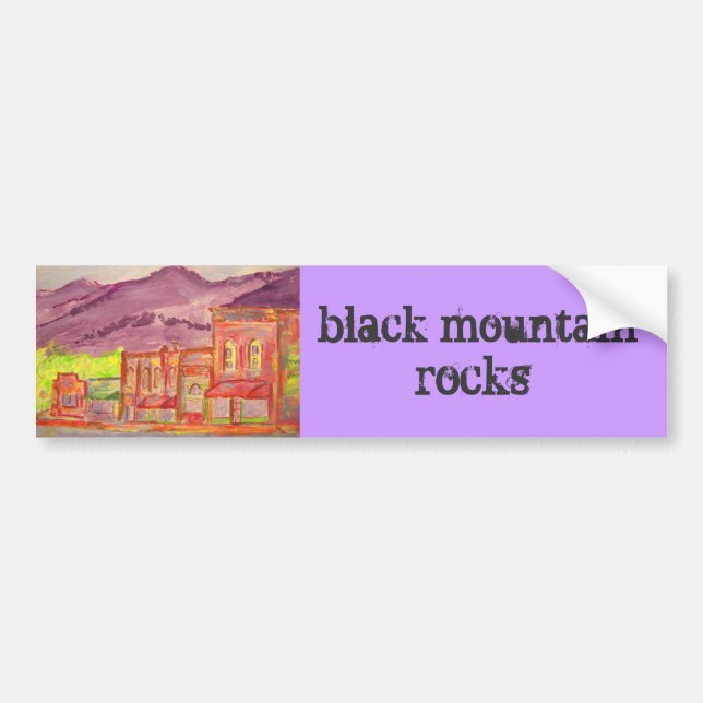 black mountain rocks bumper sticker (Front)