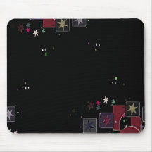 Black Mousepad Stars