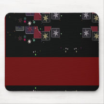 Black Mousepad Stars