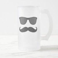 Black Moustache and Sunglasses Humour Gift