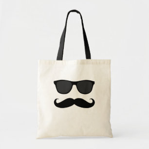 Black Moustache and Sunglasses Humour Gift Tote Bag