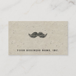 Black Moustache Business Card
