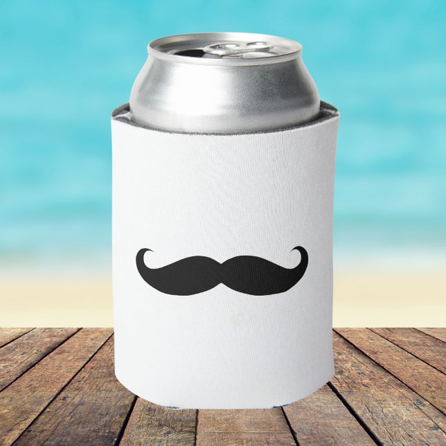 Black Moustache Can Cooler (Creator Uploaded)