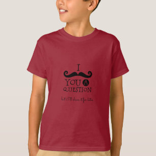 Black Moustache Humour T-Shirt
