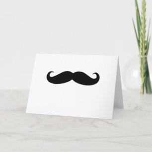 Black Moustache or Black Moustache for Fun Gifts Card