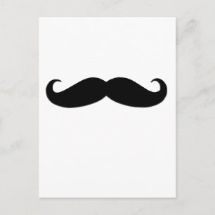 Black Moustache or Black Moustache for Fun Gifts Postcard