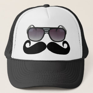 Black Moustache or Black Moustache for Fun Gifts Trucker Hat