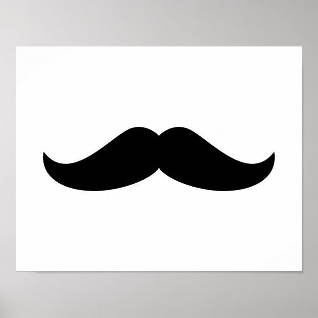 Black Moustache Poster (Front)