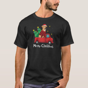 Black Mouth Cur Christmas Truck Tree Mom Dad Dog G T-Shirt