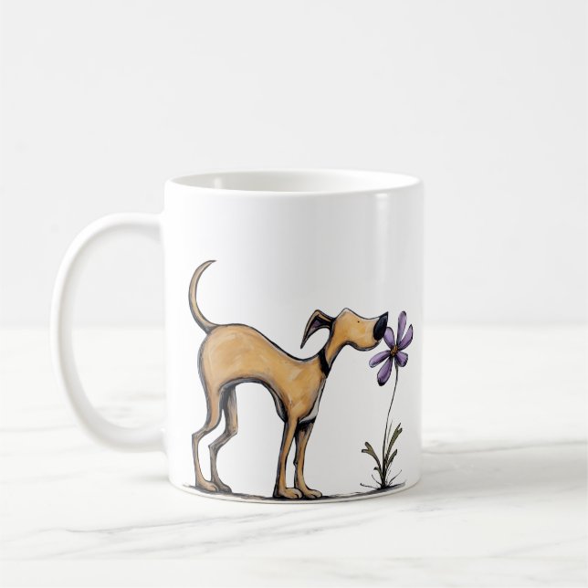 Black Mouth Cur Dog Mug (Left)