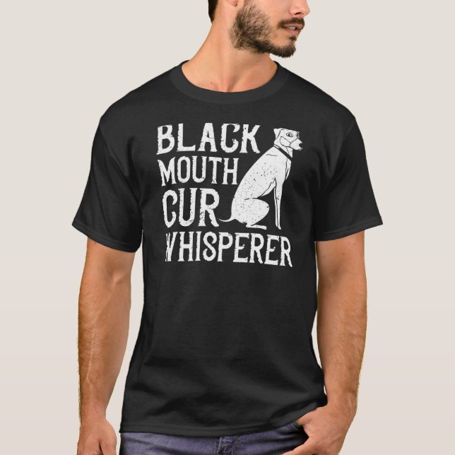 Black Mouth Cur Dog Puppies Owner Training  1 T-Shirt (Front)