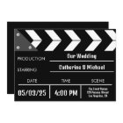 Black Movie Clapper Unique Wedding