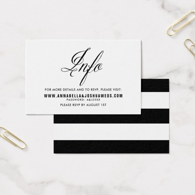 Black Mr. & Mrs. Elegant Script Wedding Website II (Office)