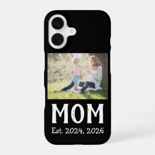 Black Mum Established Script iPhone 16 Case