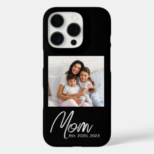 Black Mum Established Script Photo Case-Mate  iPho iPhone 16 Pro Case