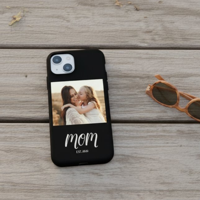 Black Mum Established Script Photo Case-Mate iPhon iPhone Case (Creator Uploaded)