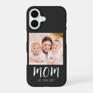 Black Mum Established Script Photo Case-Mate iPhone 16 Case