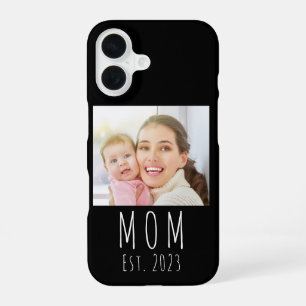 Black Mum Established Script Photo Case-Mate iPhone 16 Case