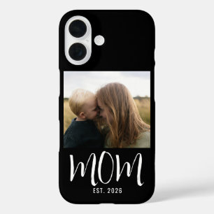 Black Mum Established Script Photo iPhone 16 Case