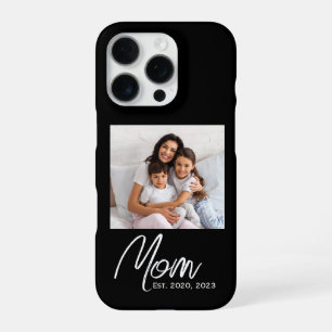 Black Mum Established Script Photo Case-Mate iPhone 16 Pro Case