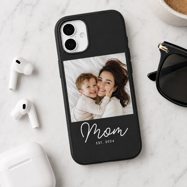 Black Mum Established Script Photo  Case-Mate iPhone Case (Creator Uploaded)