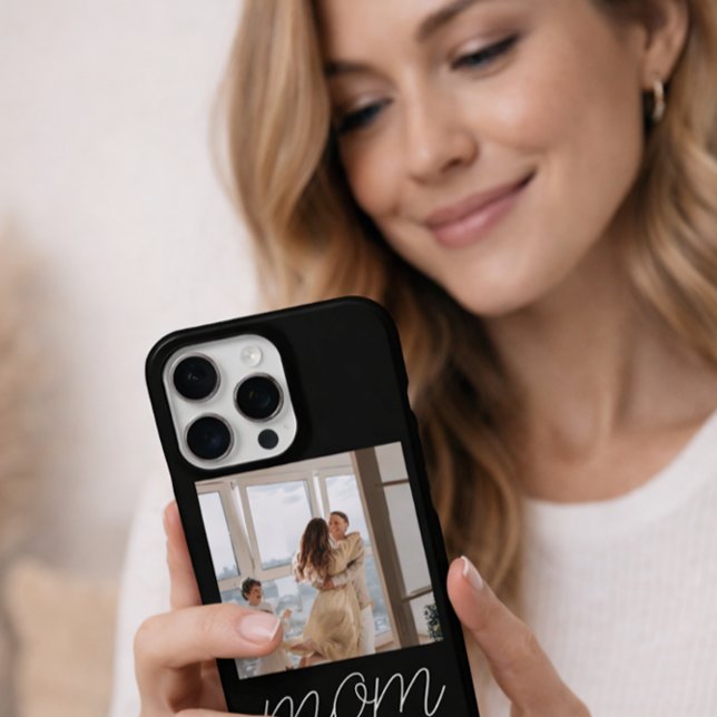 Black Mum Established Script Photo Case-Mate  iPhone Case (Creator Uploaded)