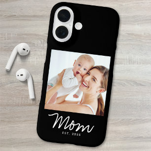 Black Mum Established Script Photo iPhone 16 Case
