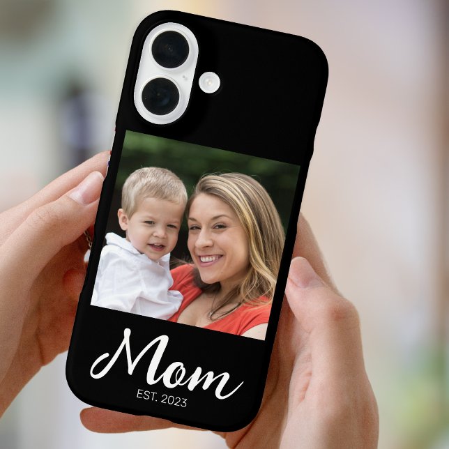 Black Mum Established Script Photo Case-Mate  iPhone Case (Creator Uploaded)