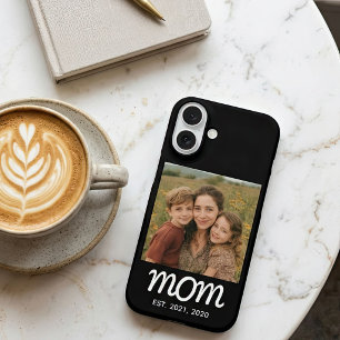 Black Mum Established Script Photo iPhone 16 Case