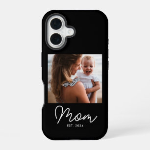 Black Mum Established Script Photo iPhone 16 Case