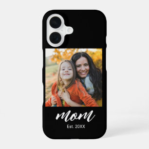 Black Mum Established Script Photo iPhone 16 Case