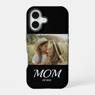 Black Mum Established Script Photo iPhone 16 Case