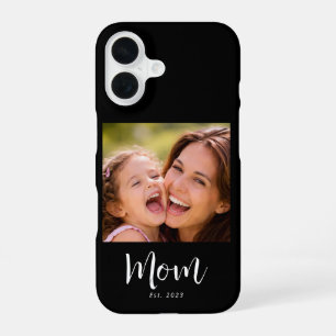 Black Mum Established Script Photo iPhone 16 Case
