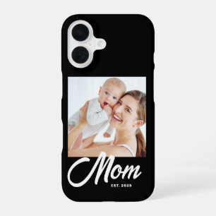 Black Mum Established Script Photo iPhone 16 Case
