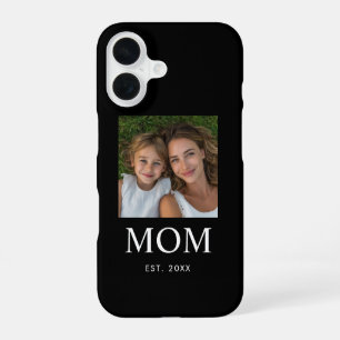 Black Mum Established Script Photo iPhone 16 Case