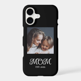 Black Mum Established Script Photo iPhone Case